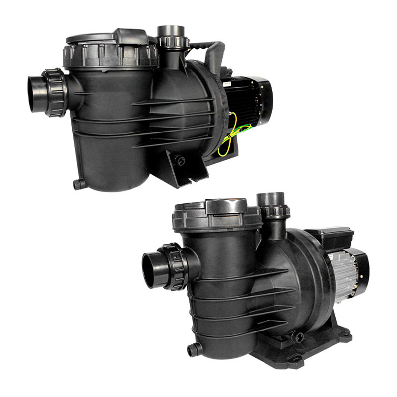 Variable speed pool pump installation on a concrete equipment pad
