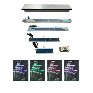 Waterfall Cascade Outdoor Garden Led Artificial Water Blade Cascade
