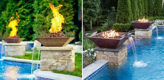 above ground pool waterfall