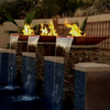 Water Feature Stainless Steel Fire Bowl Waterfall