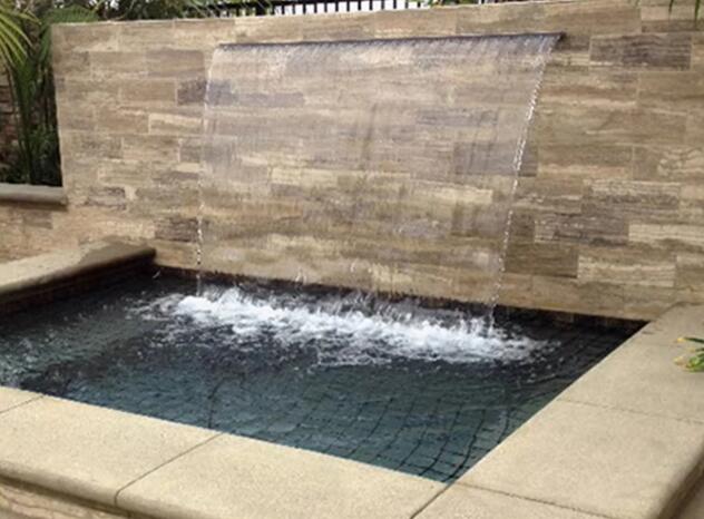 custom pool waterfall