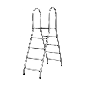 Portable Stainless Steel Swimming Pool Ladder 304 Folding Double Sided 2-5 Steps