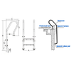 Bulk Order 304 316 Commercial & Residential Swimming Pool Ladders OEM ODM Available