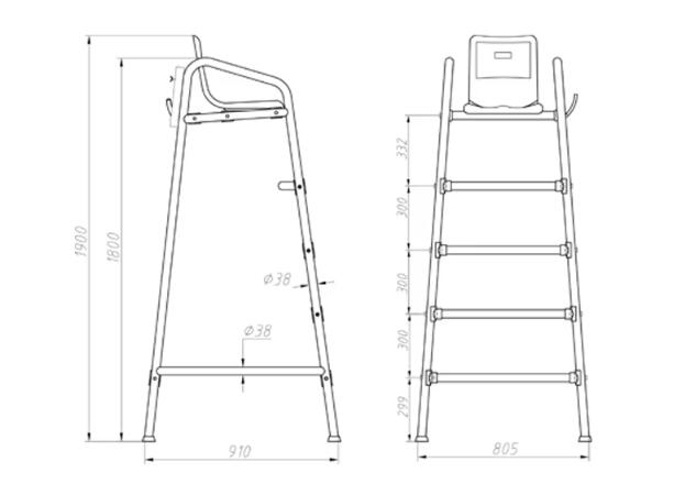 above ground pool lifeguard chair