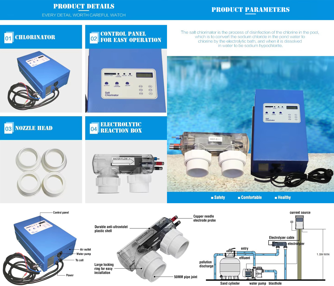 pool salt chlorinator