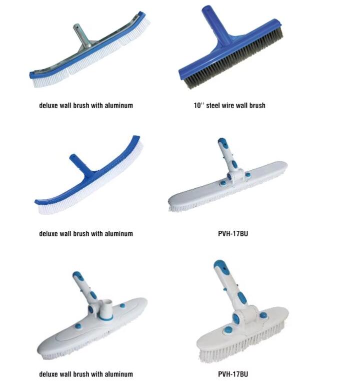 pool brush and vacuum