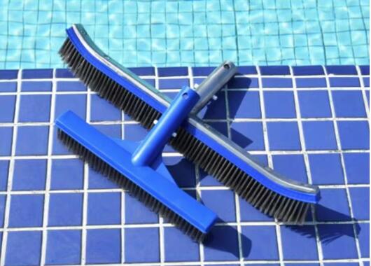 pool vacuum head with brush