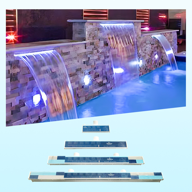 Swimming Pool Arcylic Waterfall