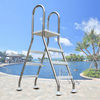Portable Stainless Steel Swimming Pool Ladder 304 Folding Double Sided 2-5 Steps